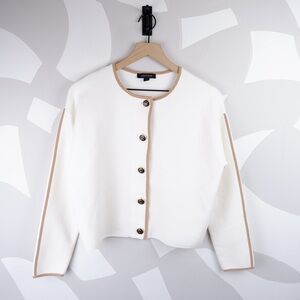 Ann Taylor Embellished Button Cardigan | S